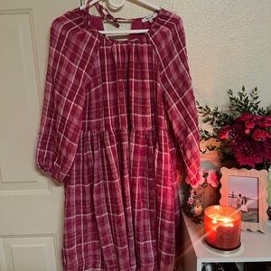 Plaid Pink Kids Dress